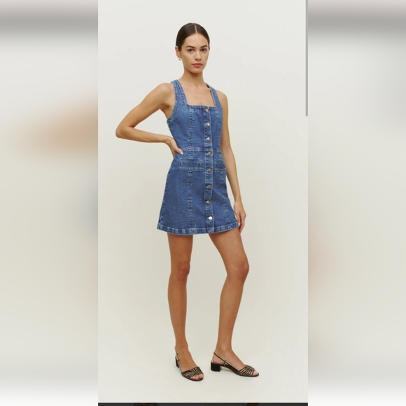 Reformation Dresses & Skirts - Reformation Dionne Stretch Denim Mini Dress